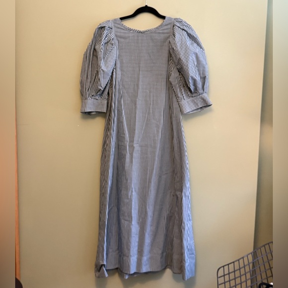 Loeffler Randall Dresses & Skirts - Loeffler Randall green gingham puff sleeve maxi dress